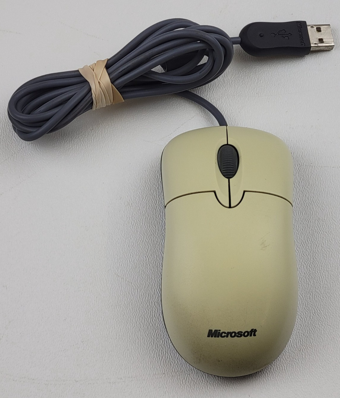 OEM Microsoft X800898 USB Basic Optical Mouse 1.0A - White - WORKS