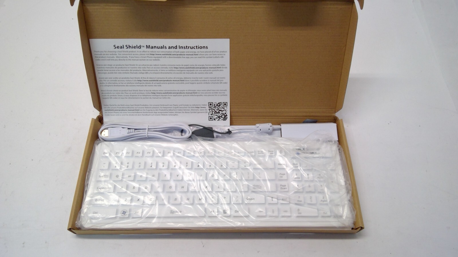 Seal Shield USB Washable Waterproof Silicone Keyboard SW106G2