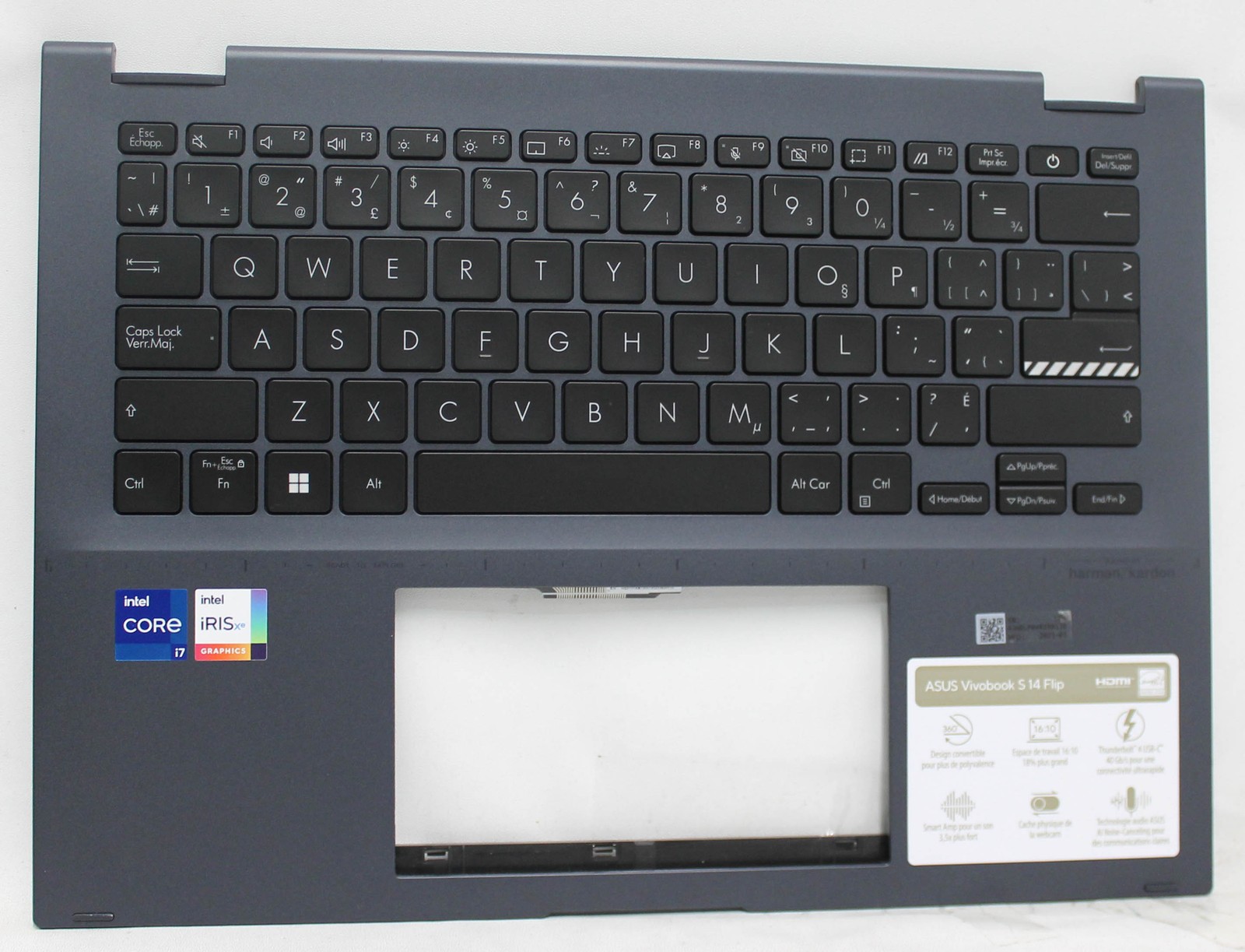 90NB0WR1-R31US0 -ASUS PALMREST TP3402ZA-2B K/B_(US)_MODULE "GRADE A"