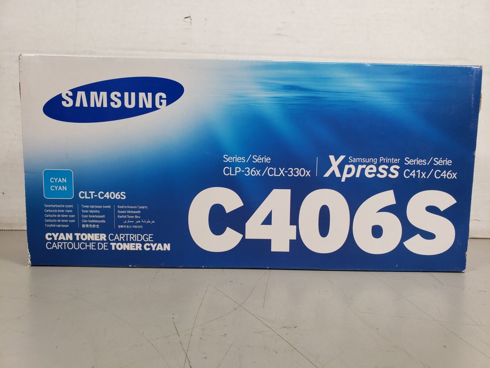 Samsung C406S Cyan Toner Cartridge CLT-C406S Sealed Box