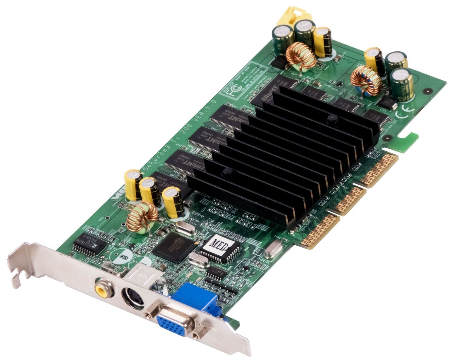 GRAPHICS CARD MEDION MS-8838 NVIDIA GeForce3 TI 200 64MB D-SUB S-OUT AV-OUT 128BIT
