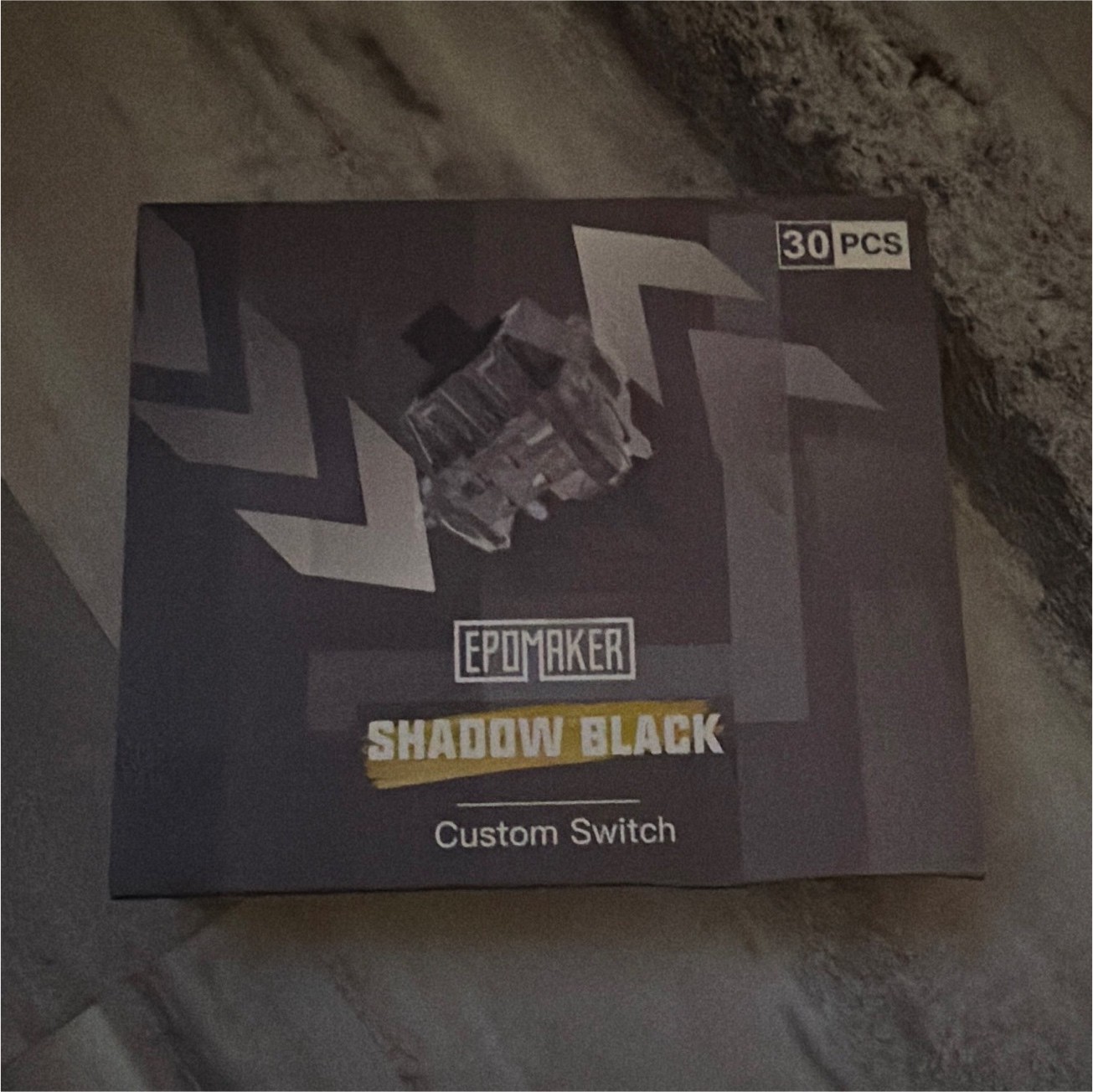 EPOMAKER Shadow Black Mechanical Keyboard Switches, Black, 30pcs