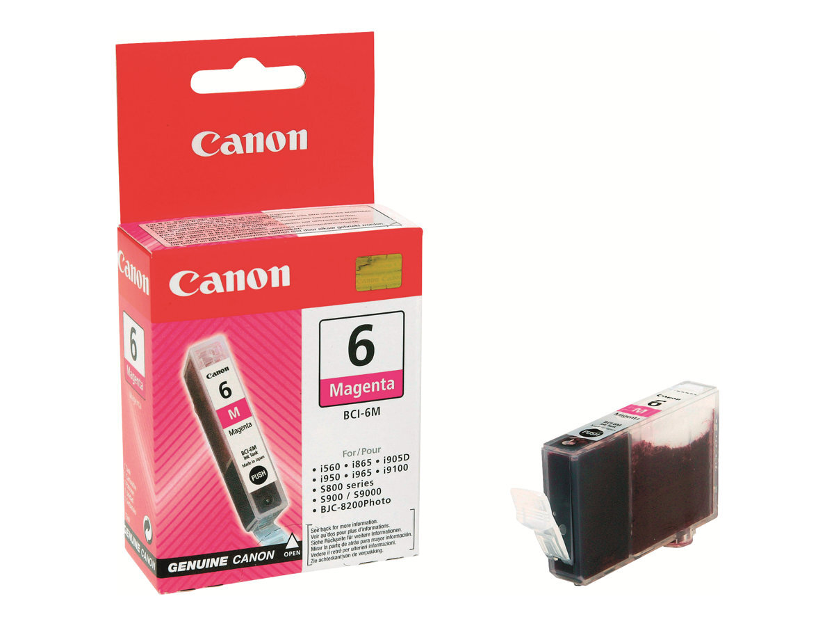 Set of 4 Ink Cartridges BCI-6M Original New Magenta 4 x 13ml