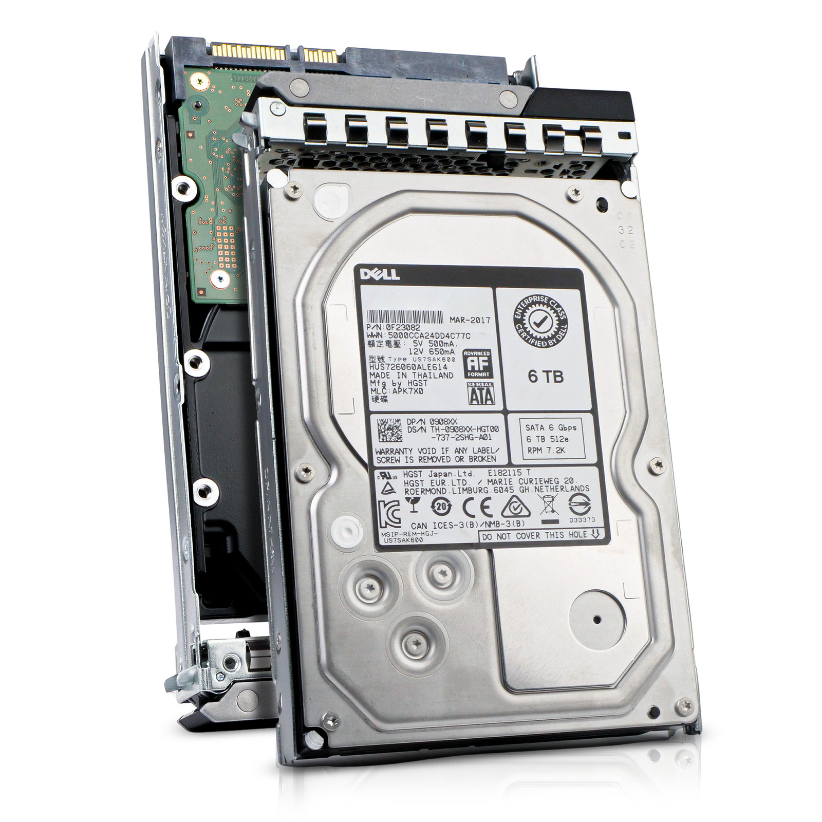Dell 6TB 7.2K RPM SATA 6Gb/s 512e 3.5" Enterprise PowerEdge HDD 0908XX G16