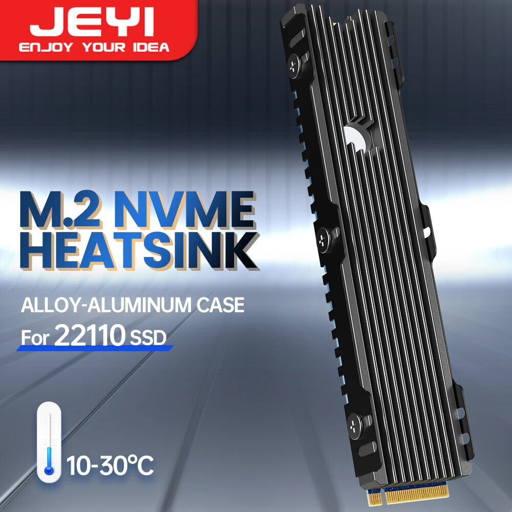 JEYI 22110 PS5 M.2 PCIE SATA SSD NVME Heatsink Radiator w/Thermal Silicone pad