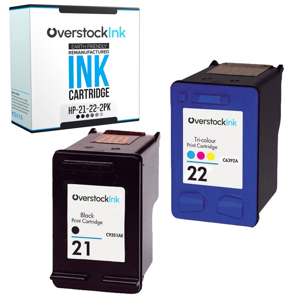 2PK Compatible OSI HP 21 22 Ink Cartridges for HP Deskjet F4100 F4135 F4140 F394