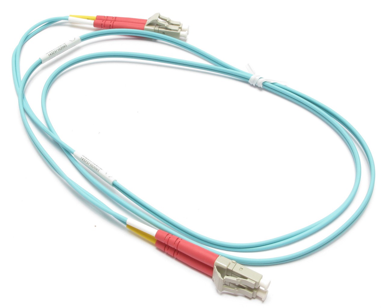 Siemon FJ2-LCLC5L-01AQ XGLO LC-LC Multimode Fiber Optic Jumper, 1m