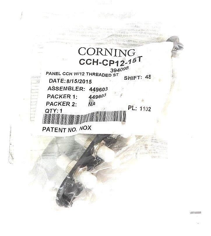 NEW CORNING CCH-CP12-15T PANEL CCH W/12 THREADED ST, 394098