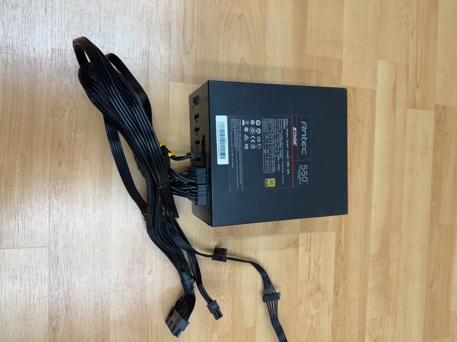 Antec Edge EDG550 550W 80+ Gold Semi Modular ATX Desktop Power Supply PSU