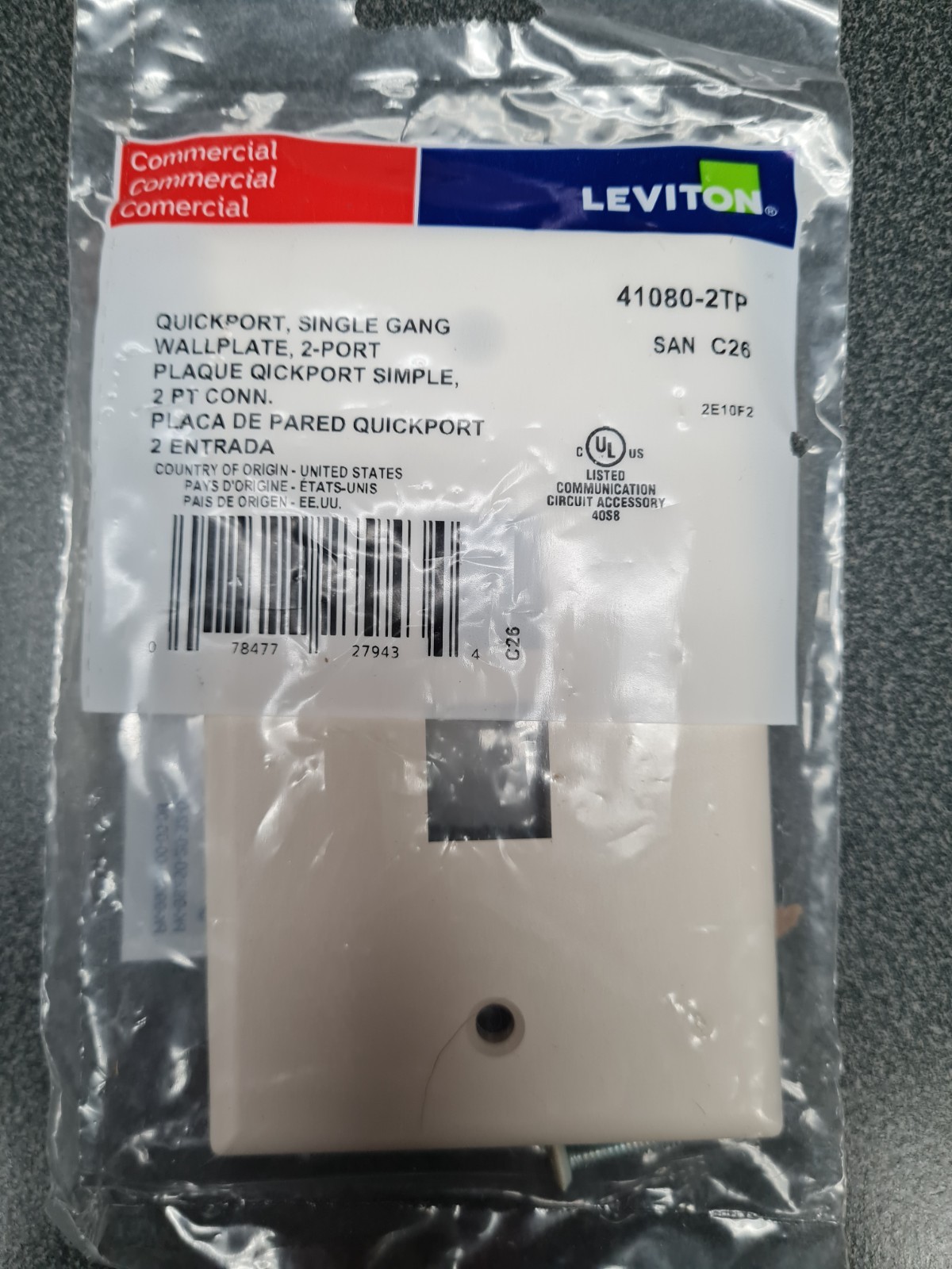 QTY 8*** Leviton 41080-2TP (6) & 4TP (2)Single-Gang