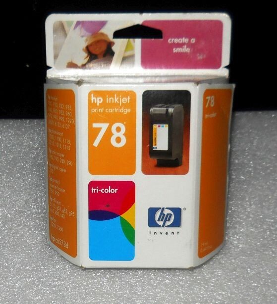 Genuine HP 78 Tri-Color Ink Cartridge New Sealed Dated 2006