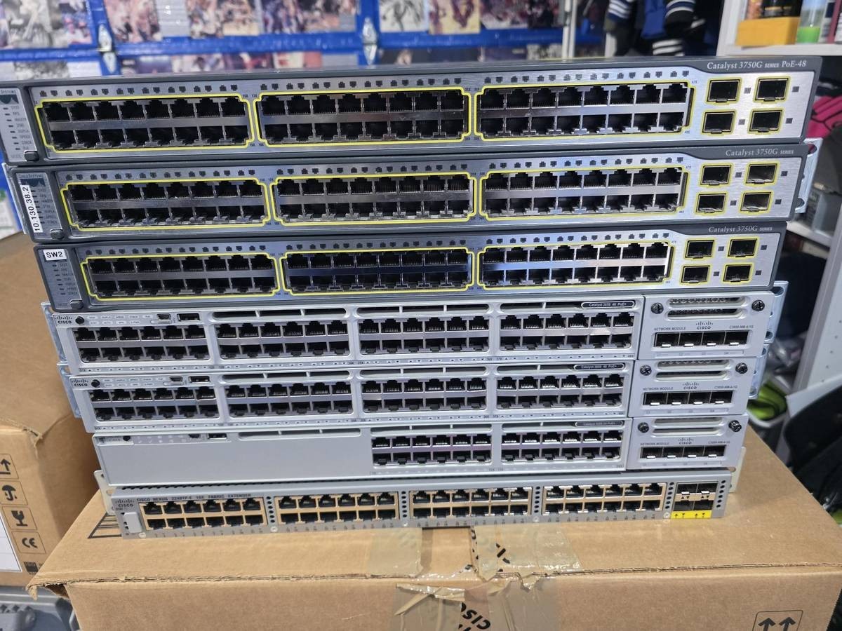 5 Cisco Catalyst 3750-G 48-PortSwitch MUST SELL