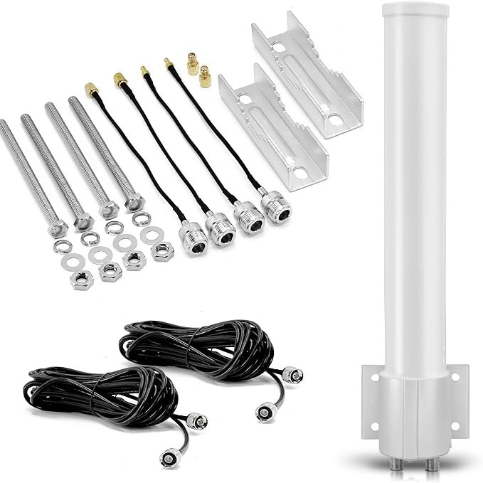 Omnidirectional 4G LTE MIMO Antenna, Wide Band Pole Wall Mount Signal Booster