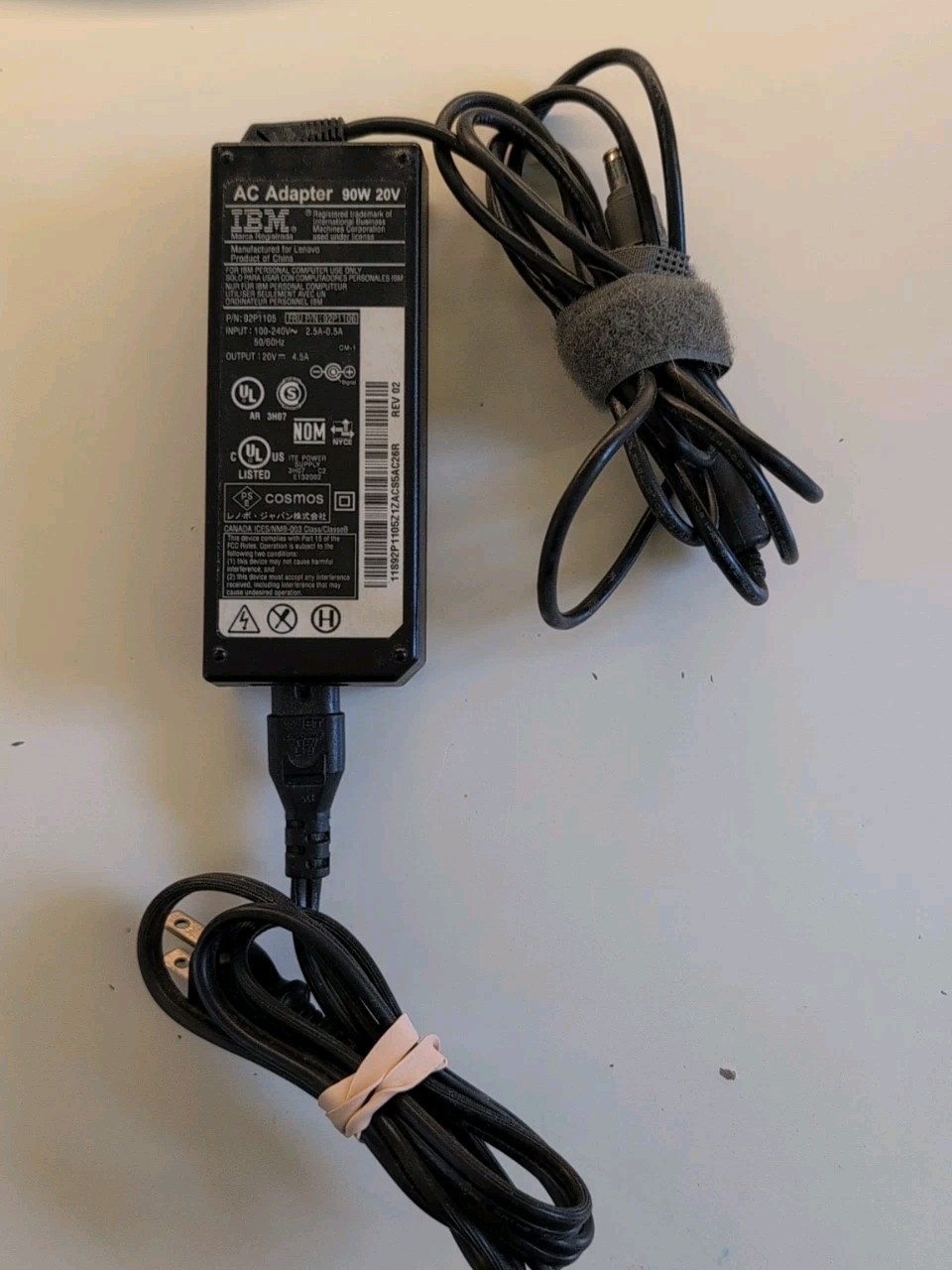 Genuine IBM AC Adapter 65W 20V 4.5AMP 92P1105 92P1106 Tested Working (Lenovo)