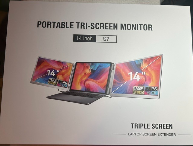 Laptop Screen Extender 16:9, 14'' FHD 1080P IPS Ultra-Thin Dual/Triple Portable 