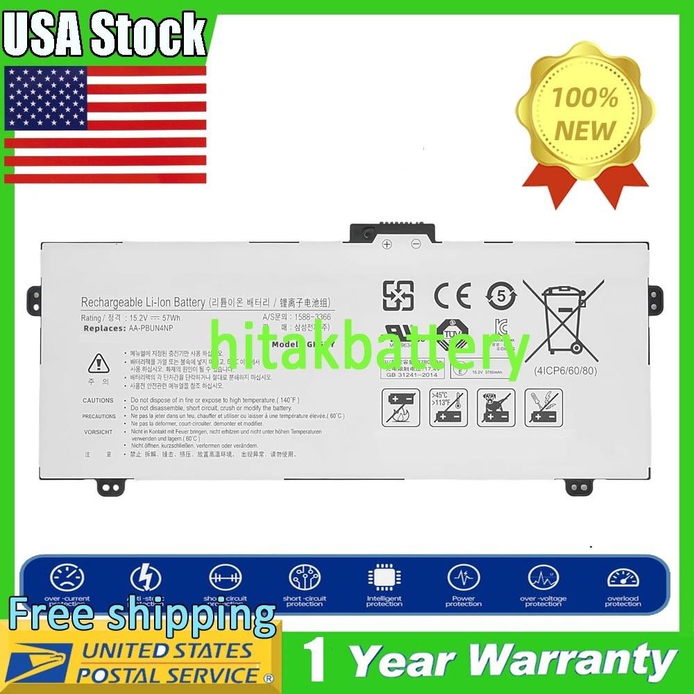 New AA-PBUN4NP Battery for Samsung NP940Z5J NP940Z5L NP940Z5L-X01US X03US S03US