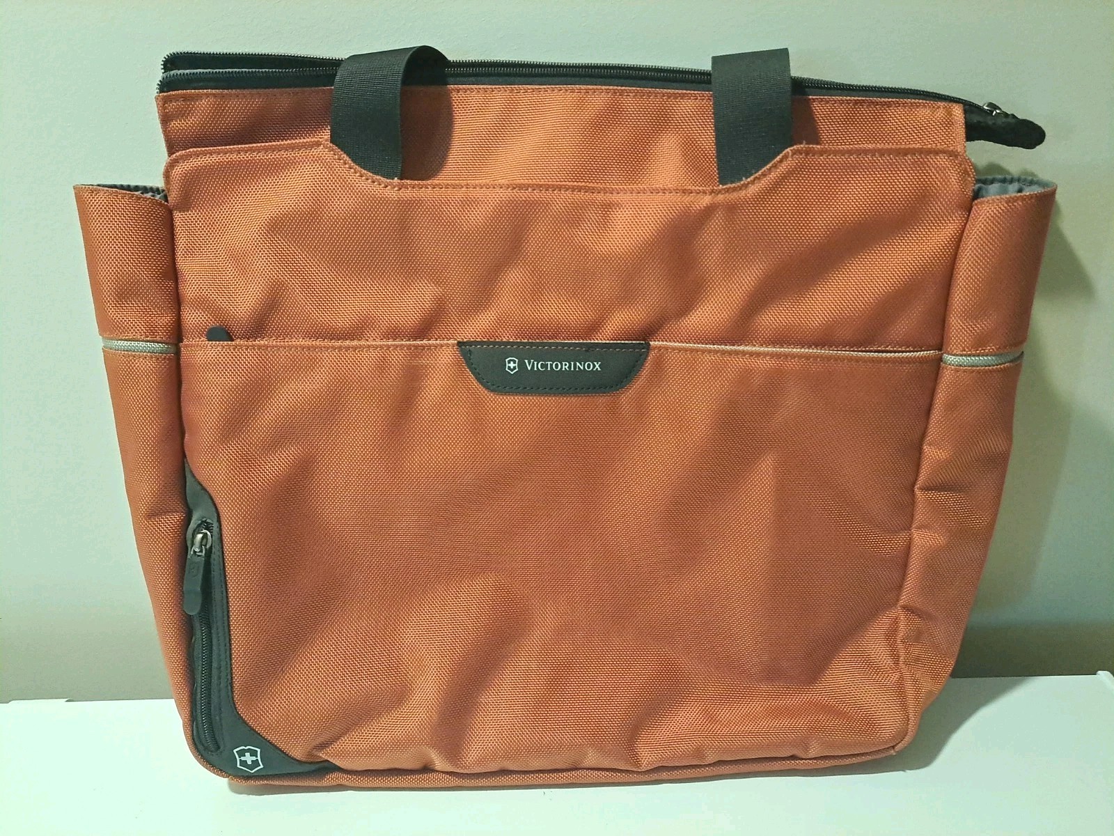 Victorinox Precision Gear Swiss Army Orange Laptop Messenger Crossbody Bag