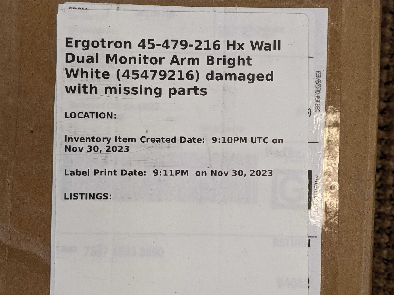 Ergotron 45-479-216 Hx Wall Dual Monitor Arm Bright White (45479216)