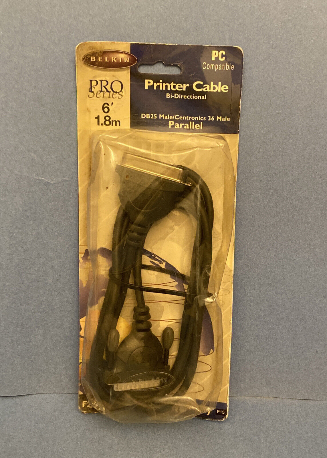 Belkin Pro Series DB25 Male Centronics 36 Parallel Printer Cable F2A036-06 6 ft