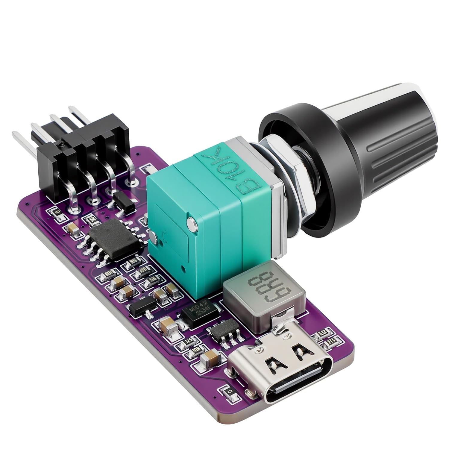 OwlTree DIY Type C 5V to 12V 4 Pin PWM Fan Speed Adapter Controller Supported PC