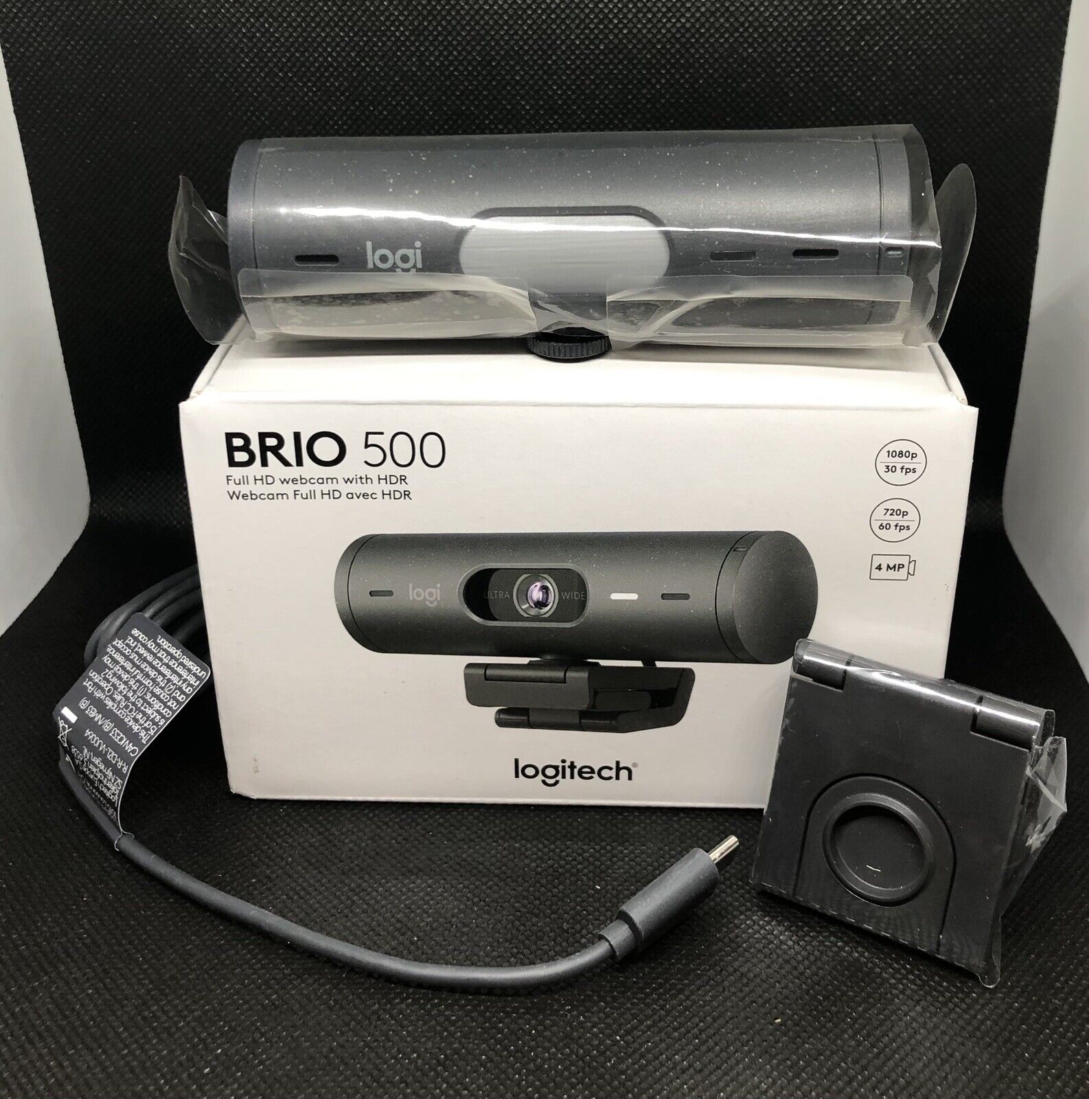 WORKING Logitech Brio 500 Full HD 4MP Webcam