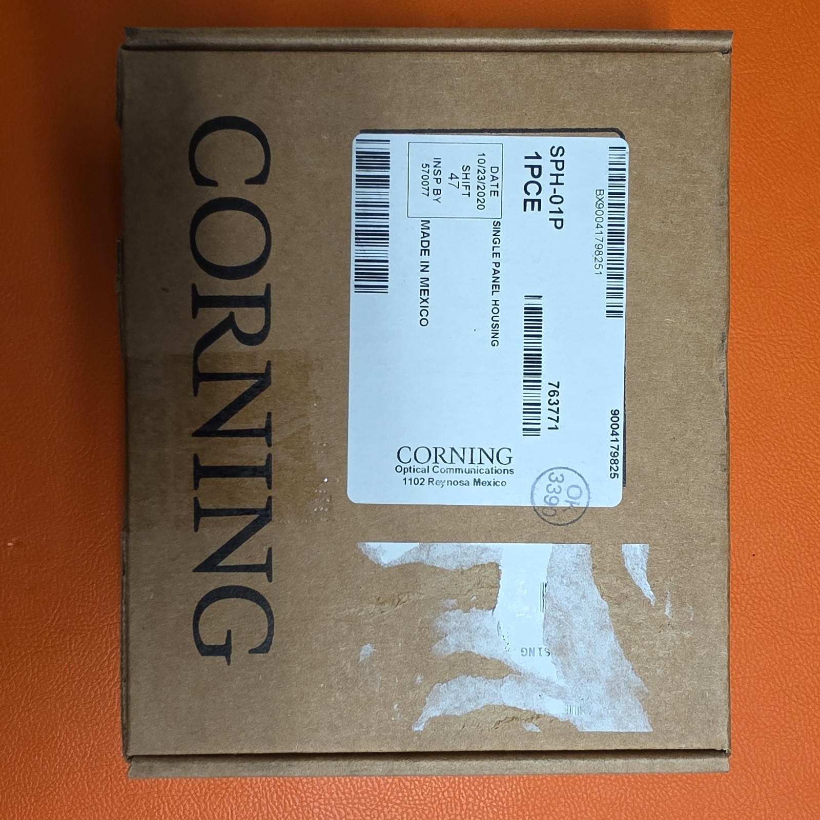 NEW Corning SPH-01P Single-Panel Housing 1pce