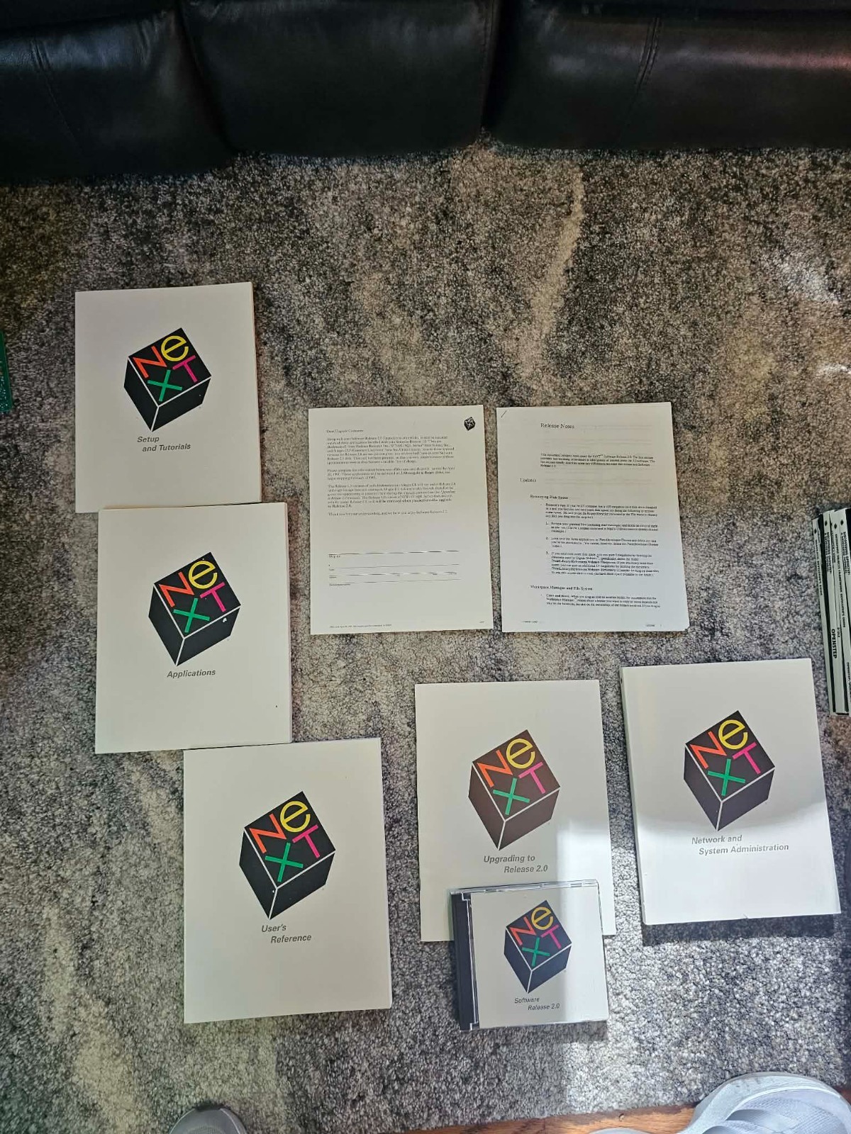 Rare Vintage Next Cube Software Release Version 2.0 NOB Sealed Disk + Manuals