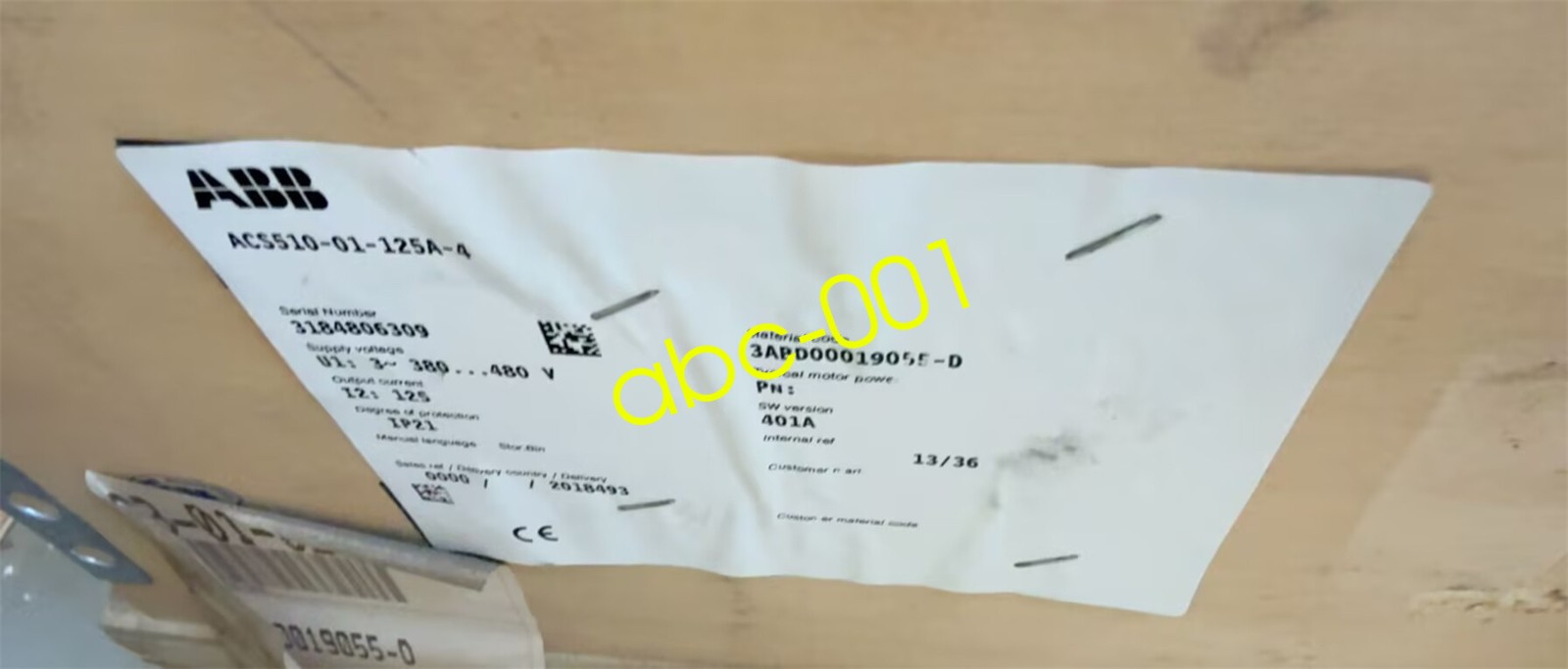 1PC New ABB ACS510-01-125A-4 Frequency Inverter fast shipping