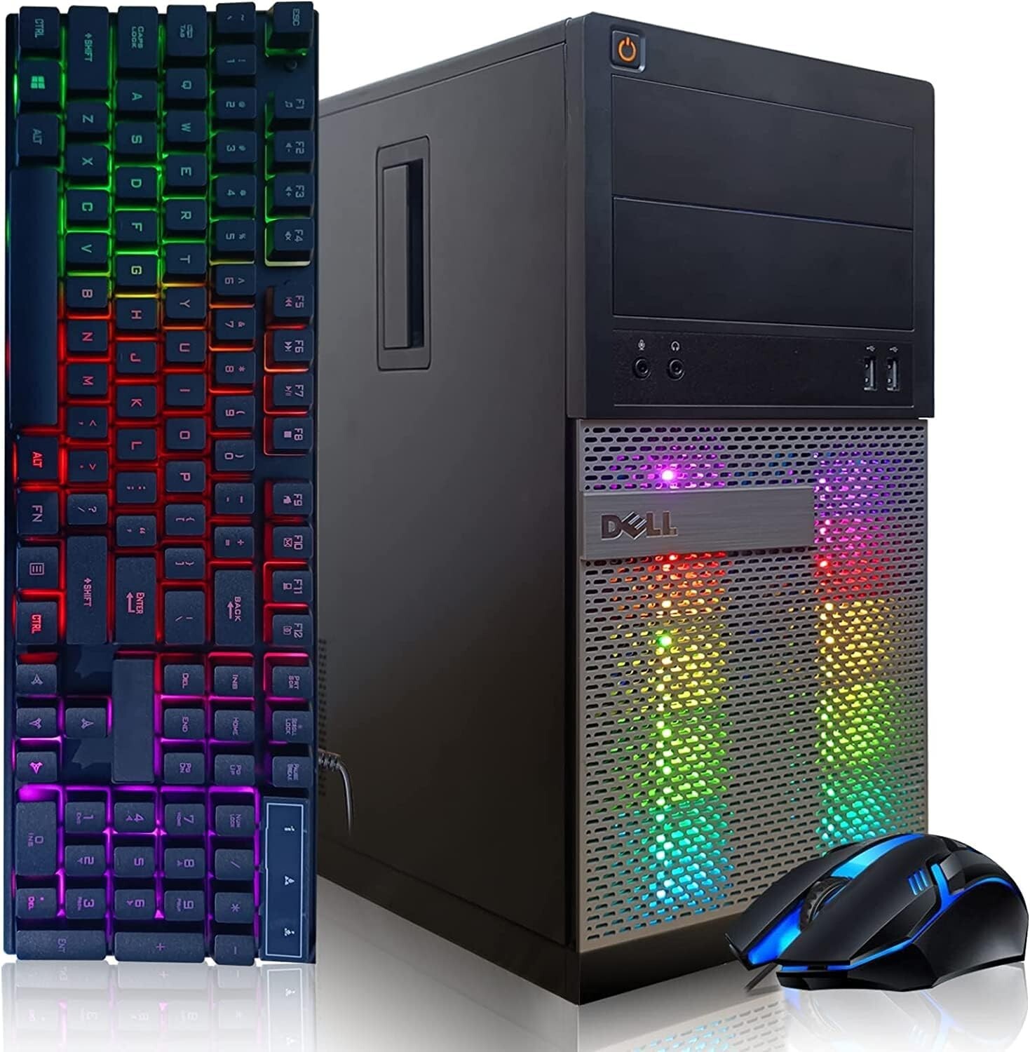 Dell RGB Gaming PC: Intel Quad I5, Radeon R9 370, 16GB RAM, 128GB SSD + 2TB, Win