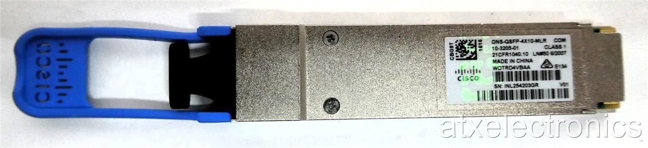 Cisco ONS-QSFP-4X10-MLR 10-3205-01 4x10Gbps QSFP+ Transceiver Module w/ Hologram