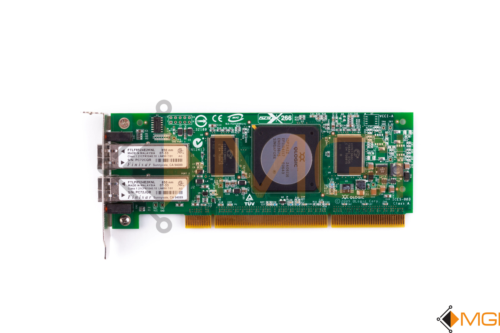 QLOGIC 4Gb/s DUAL LC PORTS PCI-X LOW PROFILE // FC2410401-20 // 
