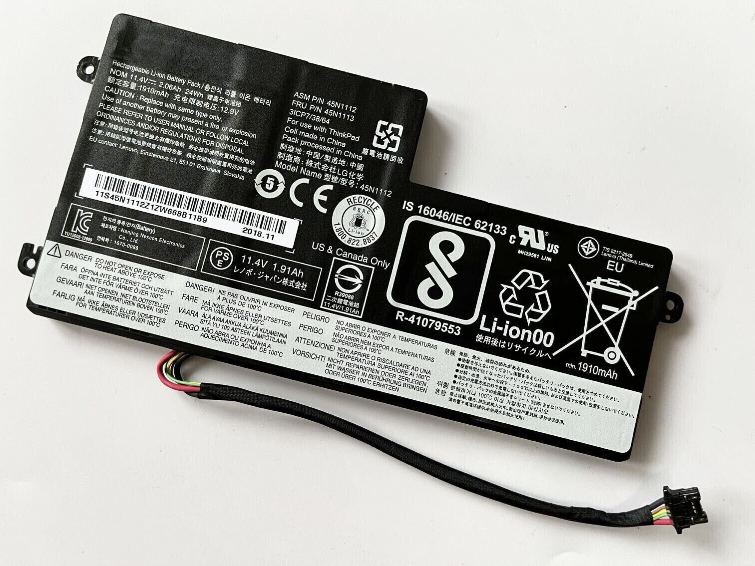 US New OEM battery For Lenovo ThinkPad T440 T450 T450S T460 X260 45N1111 45N1773