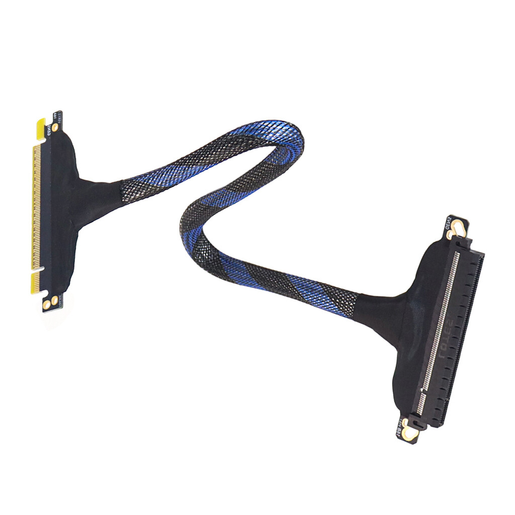 PCIe 5.0x16 Extension Cable PCI-E Gen5 High Speed GPU for RTX 5090 Graphics Card