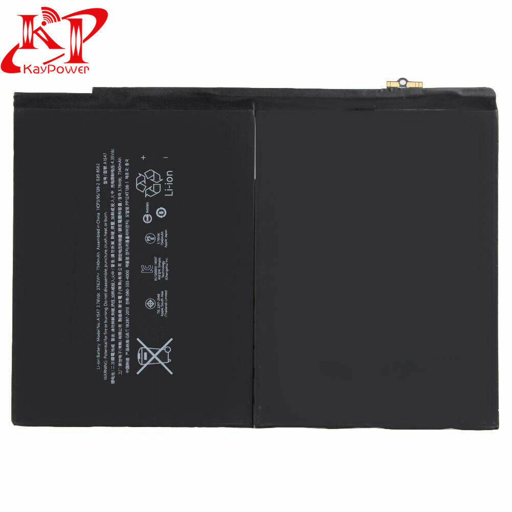 New Li-ion Battery Replacement For iPad Air 2 iPad 6 7340 mAh A1547 A1566 A1567