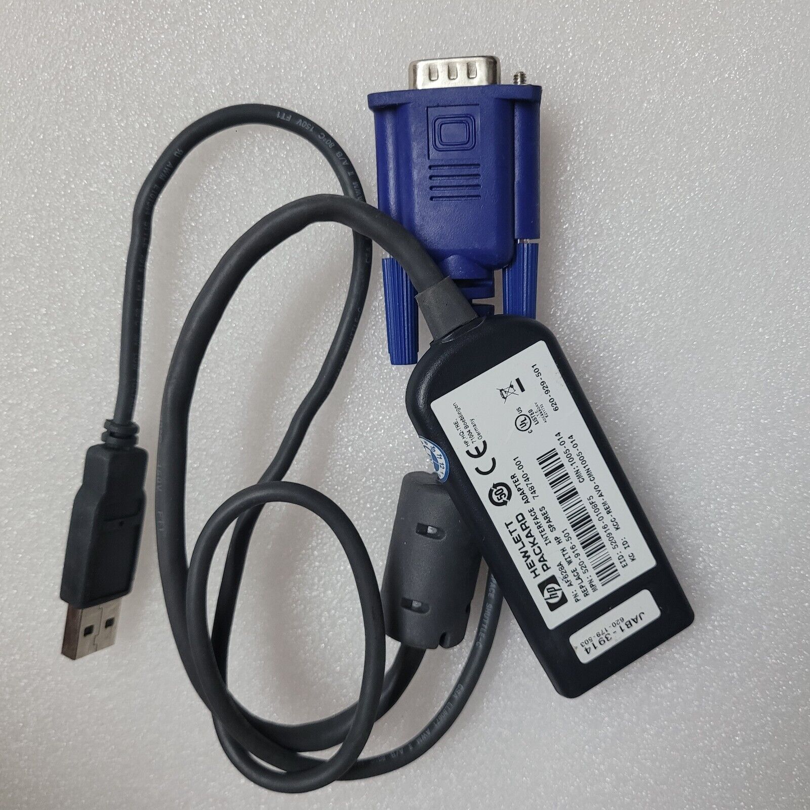 Used HP HPE 748740-001 AF628A USB KVM Switch Module Cable POD SIM CIM