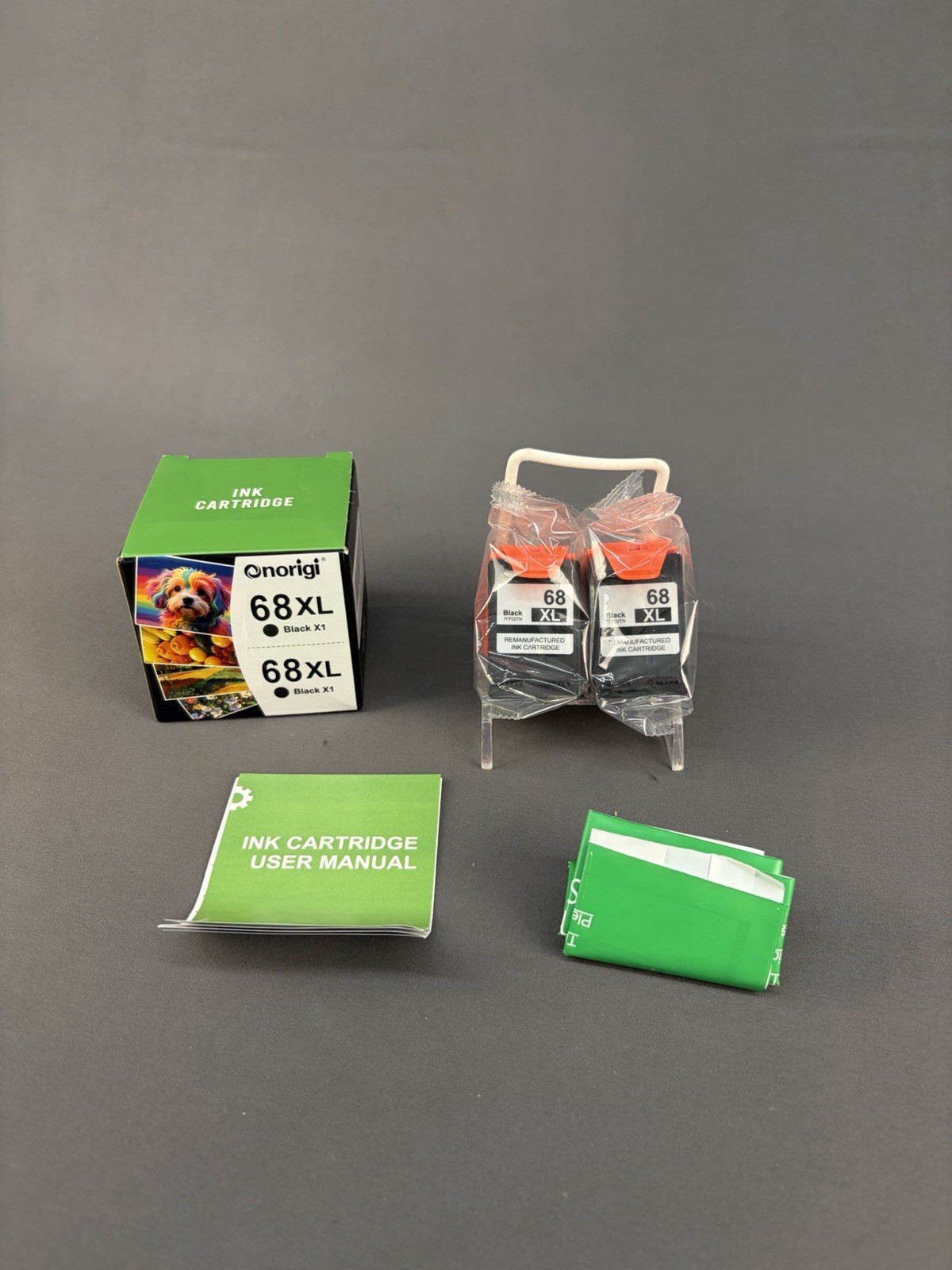 NEW Onorigi 68XL Black Color Ink Cartridge 2 Pack