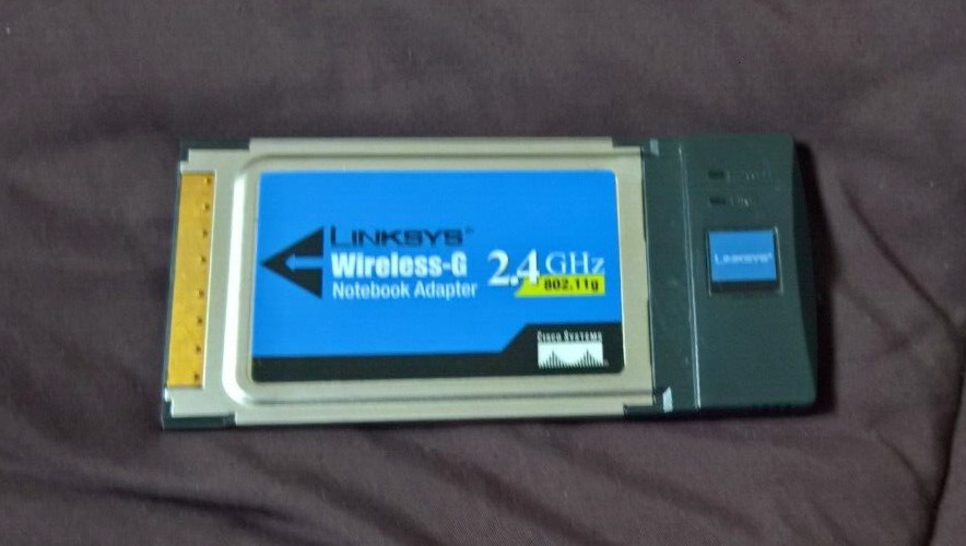 PCMCIA Cisco-Linksys WPC54G Wireless-G Notebook Adapter