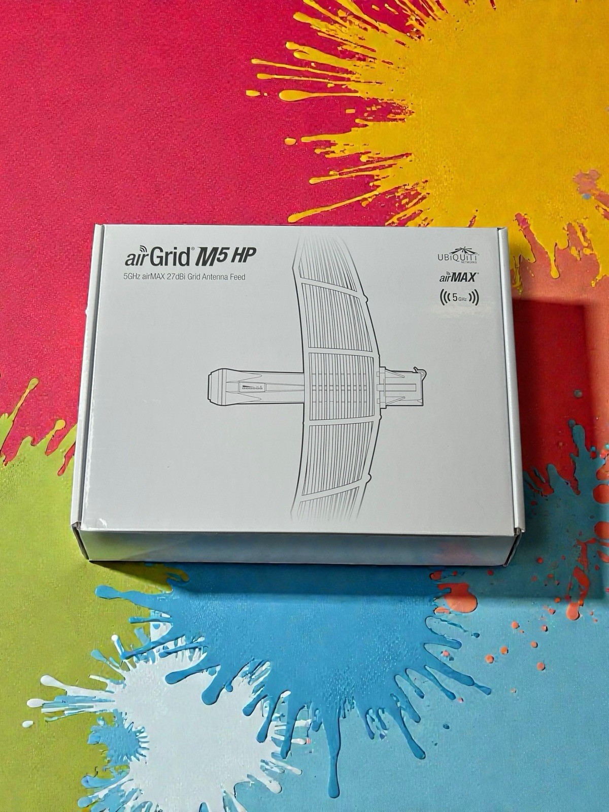 NEW UNOPENED Ubiquiti Networks airGrid M5 HP 5GHz airMAX 27dBi Grid Antenna Feed