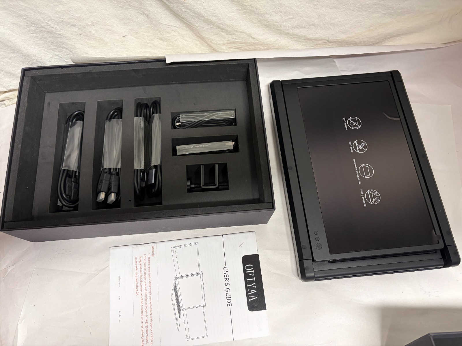 Ofiyaa P2 Tri Screen Notebook Expansion Screen Laptop Monitor Screen