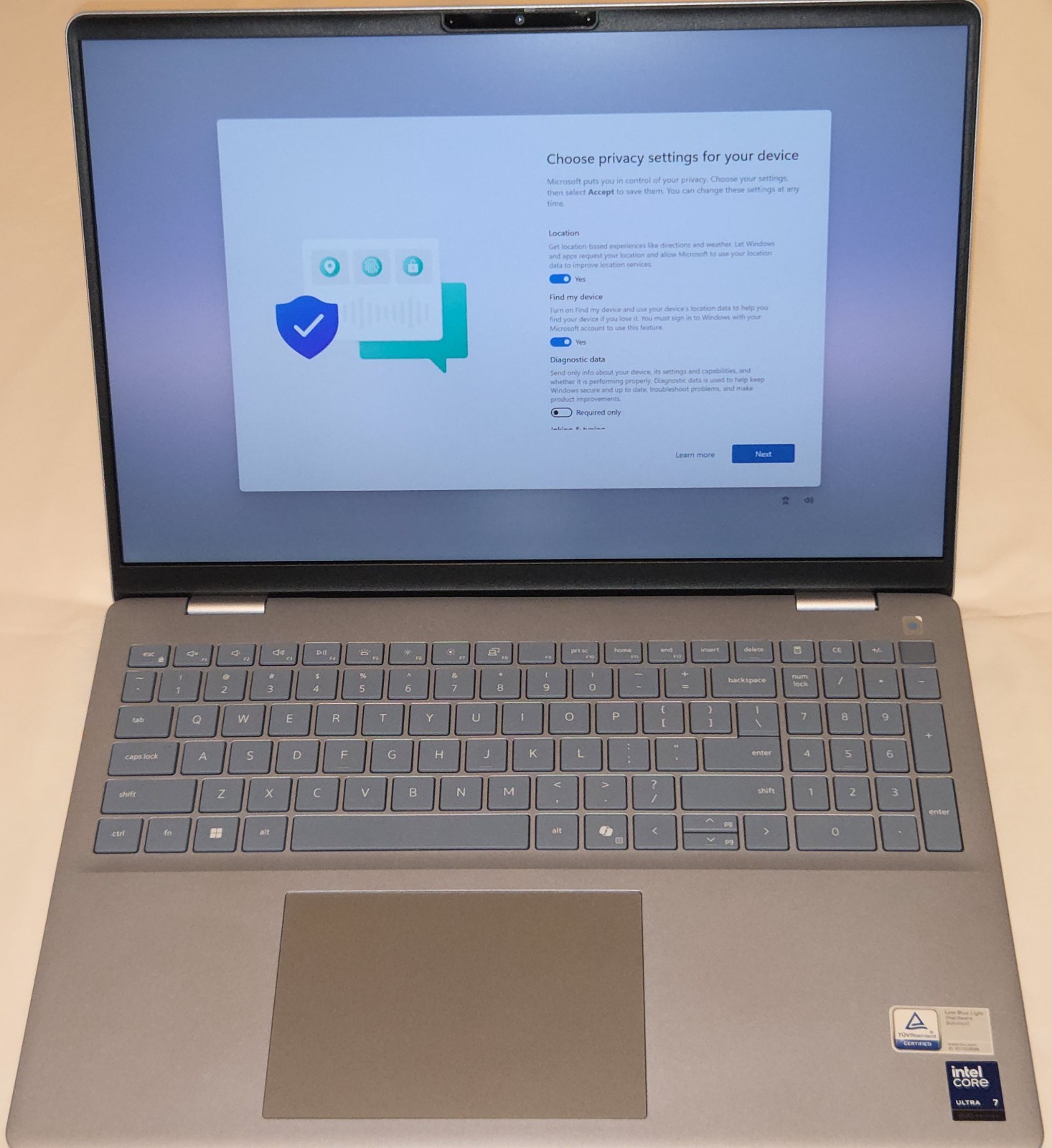 Dell 16 Plus DB16250 Laptop Silver (Intel Core Ultra 7 16GB w/1TB SSD) - CIB