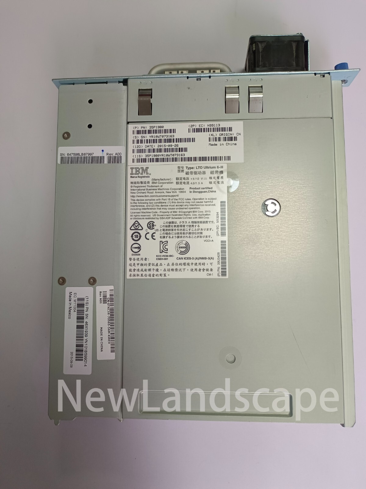 IBM  DELL LTO6 HH SAS tape drive for TS3100 TS3200 TL2000 TL4000   35P1980 TKC16