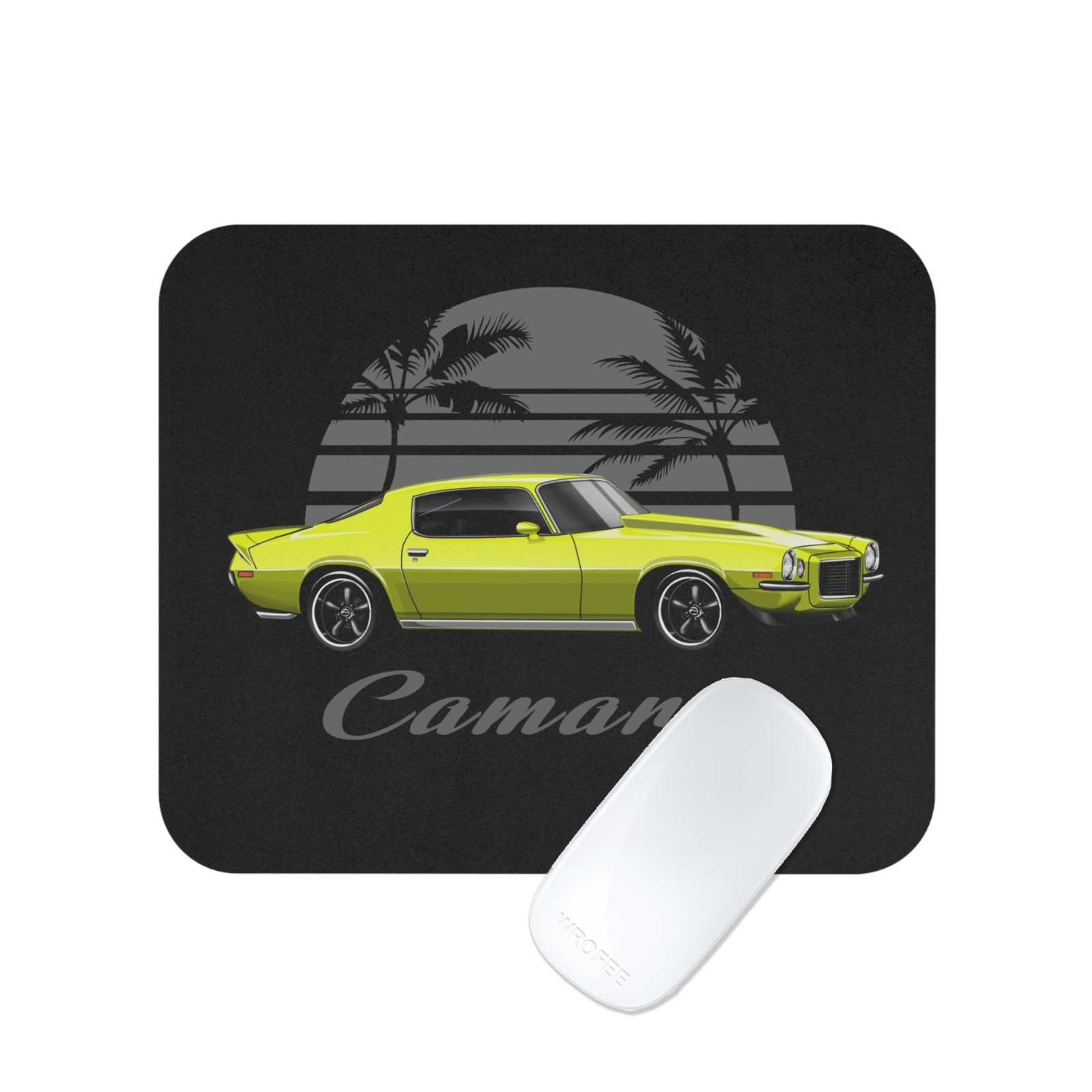 Bumblebee Camaro Mouse Pad Gift for American Muscle Car Fan 9x8"