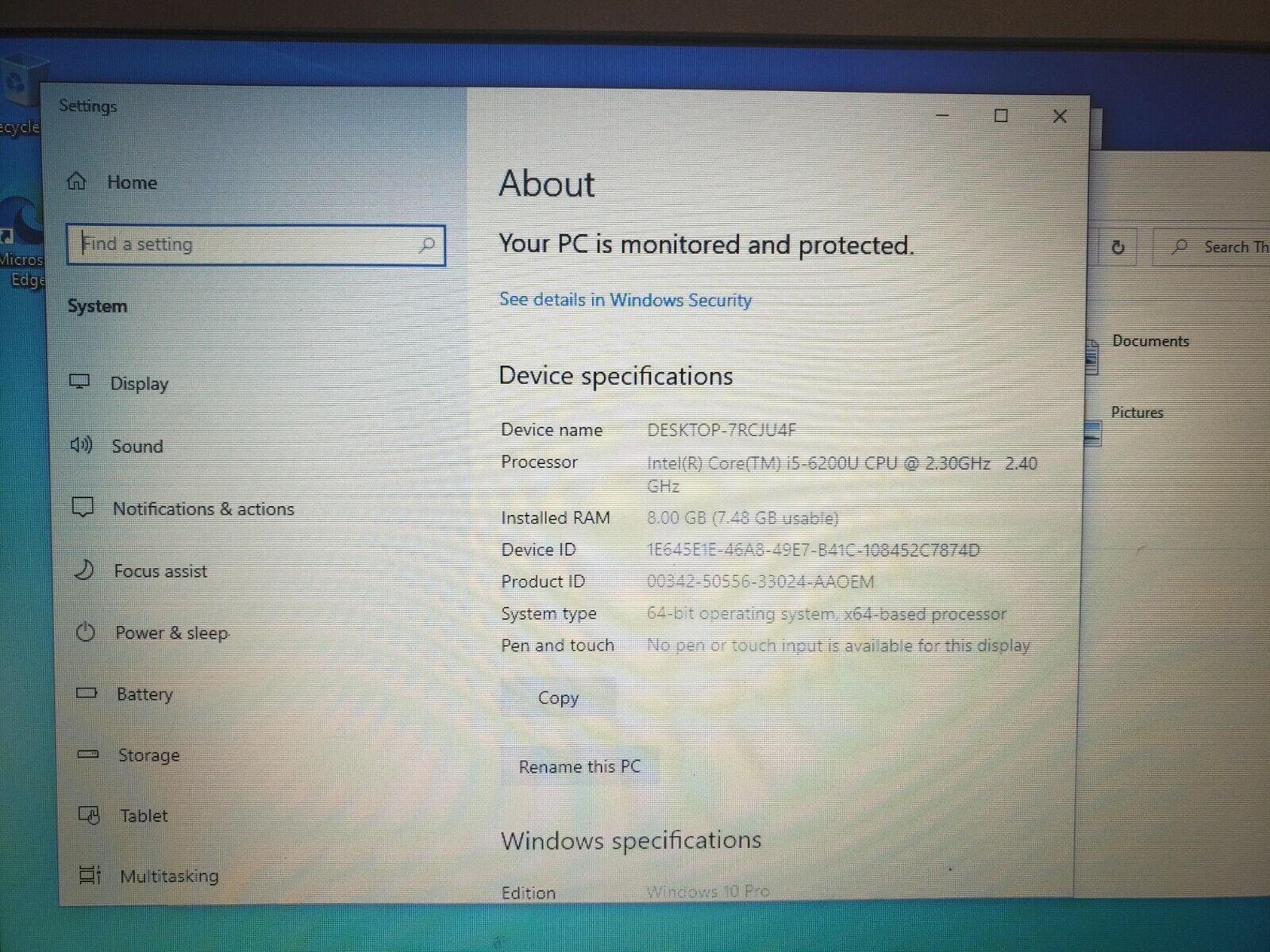 Lenovo ThinkPad E460 Intel Core i5-6200U 2.3GHz 8GB 180GB Windows 10 Pro