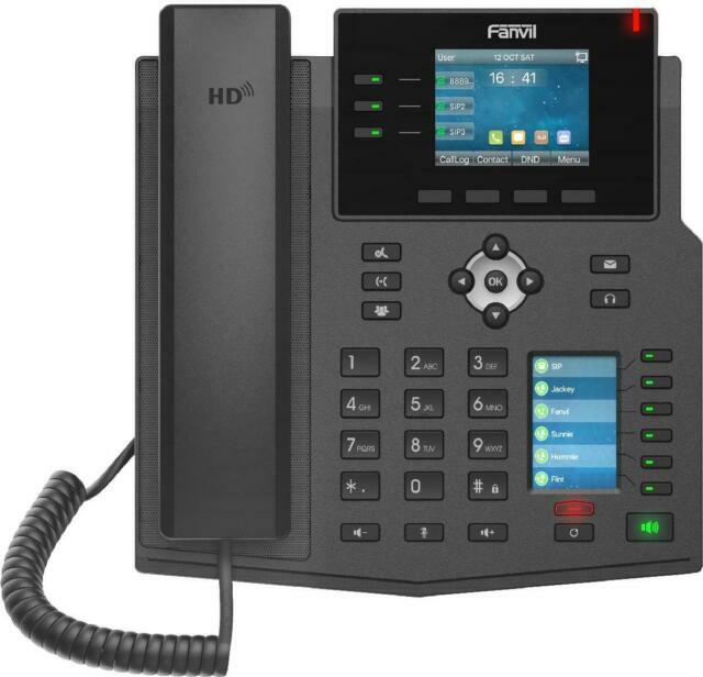 Fanvil X4U Gigabit SIP Enterprise Desktop Phone with Dual-Color LCD Display