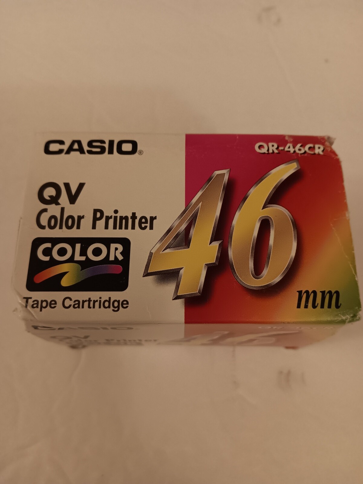 Casio QR-46CR QV Color Printer Replacement 46mm Tape Cartridge New Sealed