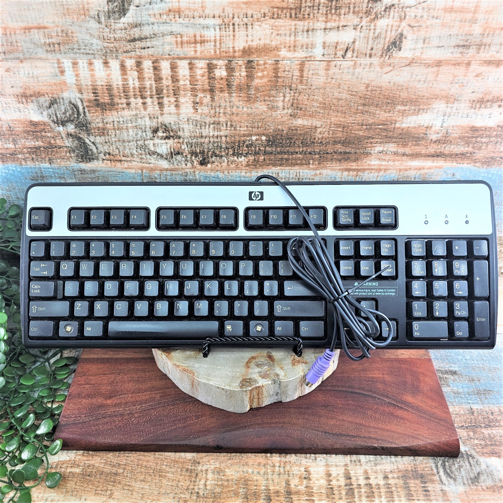VTG Computer Keyboard PS/2 Serial PC HP English Wired KB-0316 Clicky SK-2880
