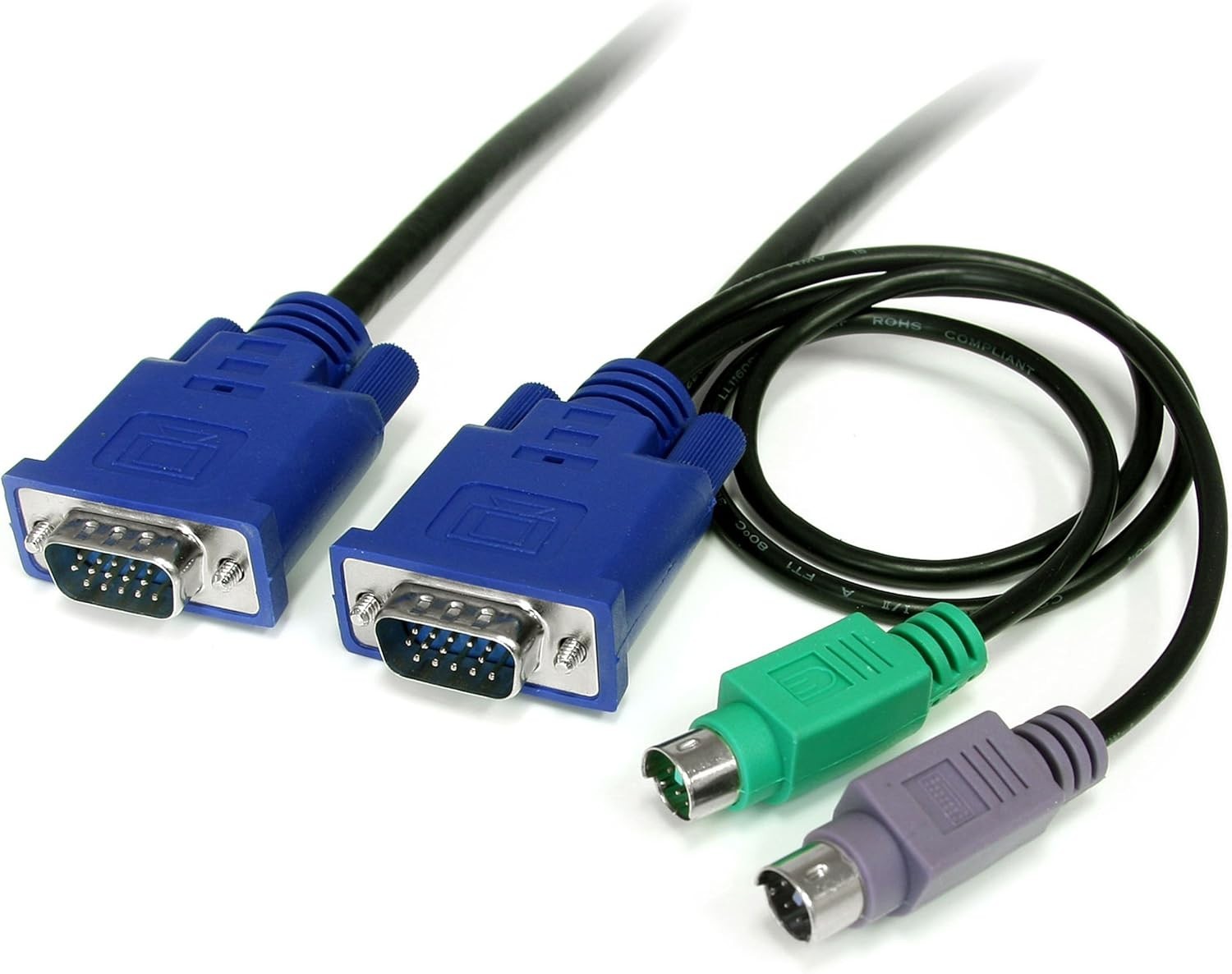 StarTech 3-in-1 KVM Cable for Starview KVM Switches 10FT  PS/2 KVM Cable