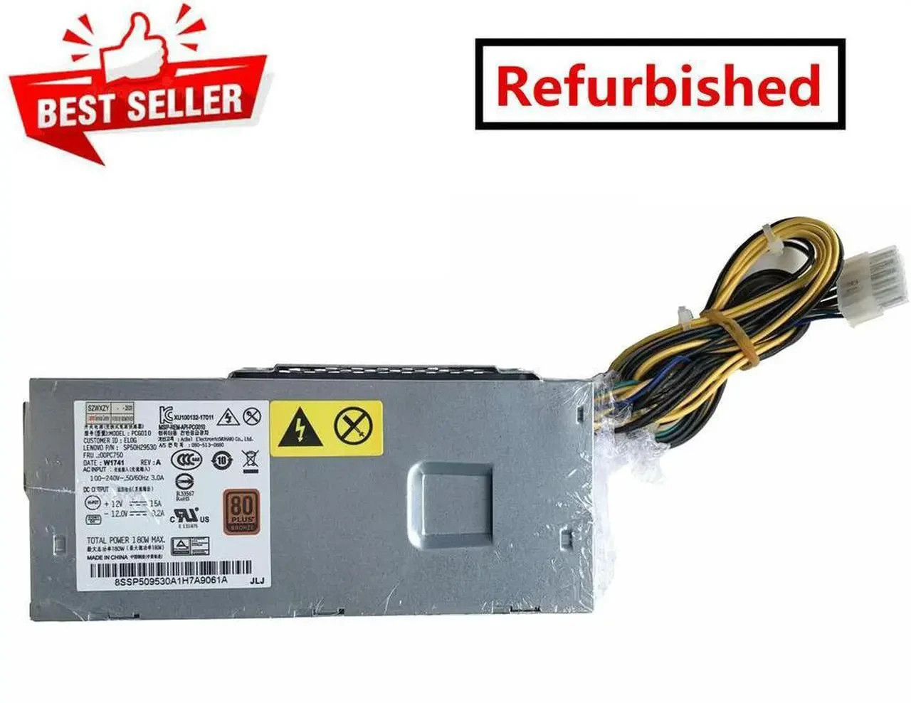 Lenovo 00PC750 00PC745 00PC774 100-240V 180W Power Supply SP50H29530 SP50H29529