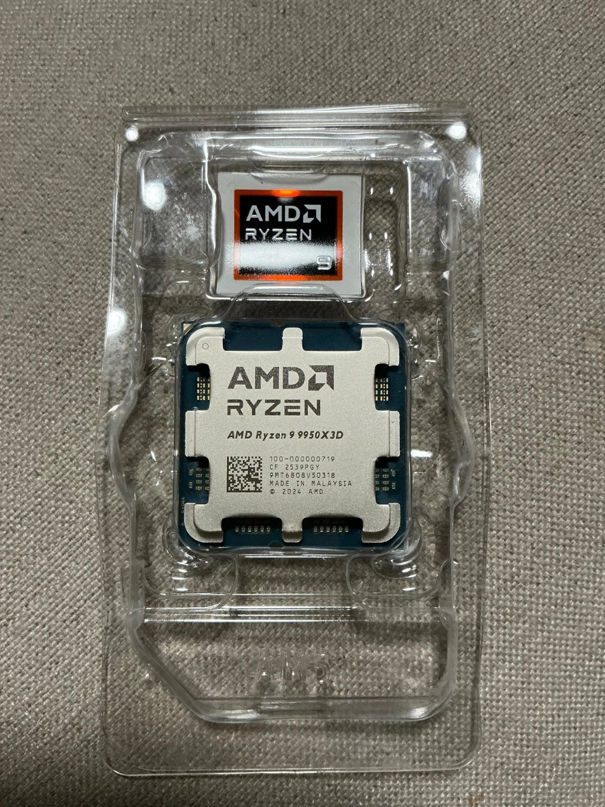 AMD Ryzen 9 9950X3D Desktop Processor CPU AMD Ryzen 9 Series. New unused.