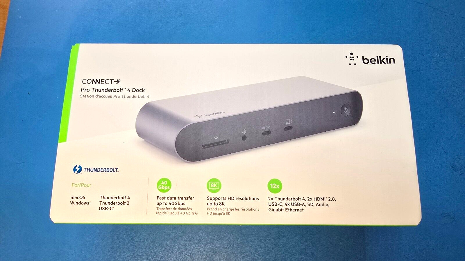 New Belkin Connect Pro Thunderbolt 4 Dock: For Windows and MacOS.